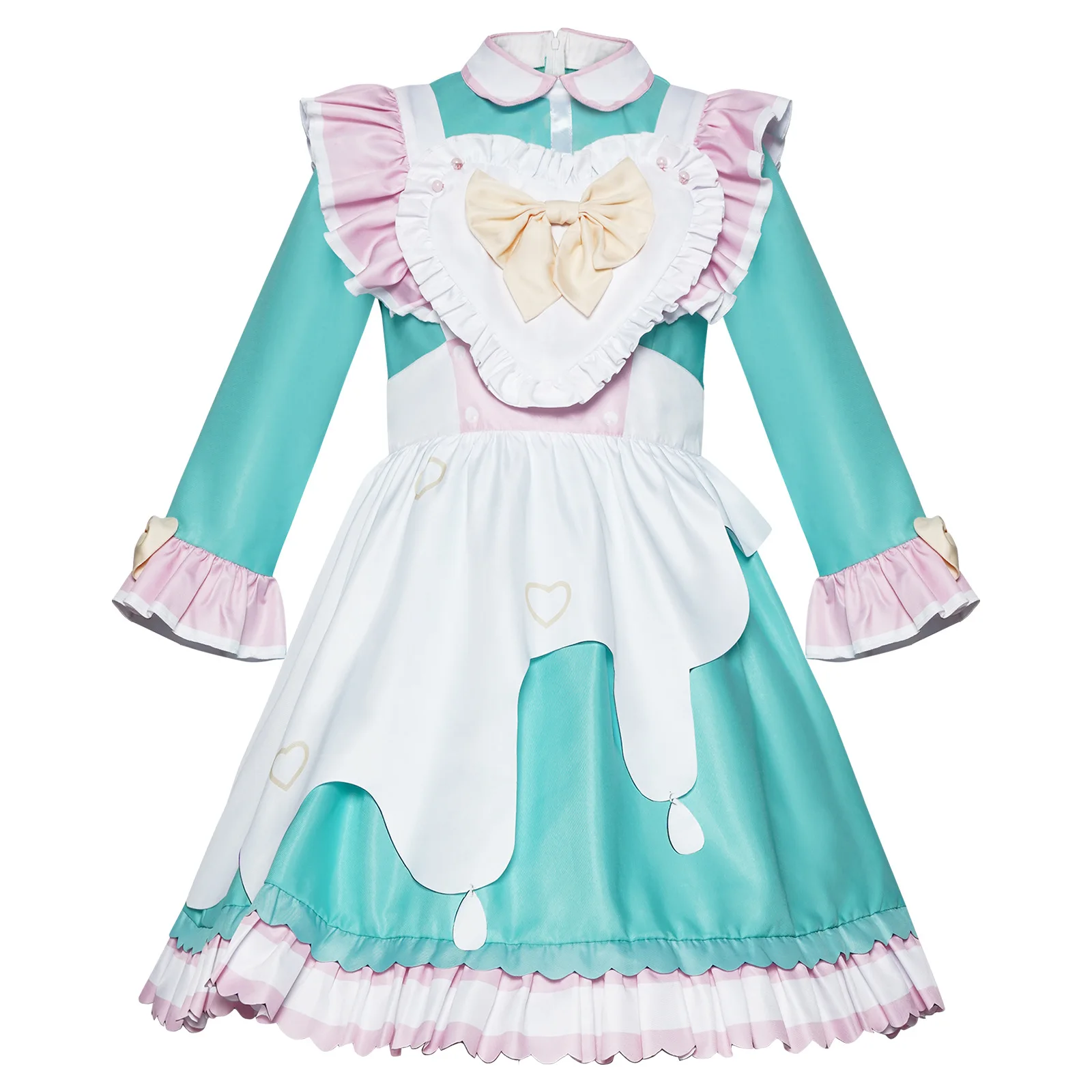 Anime Rick OVERDOSE Cosplay Costume pour femme, chocolat, nœud papillon, robe de femme de chambre Lolita, Halloween, fille