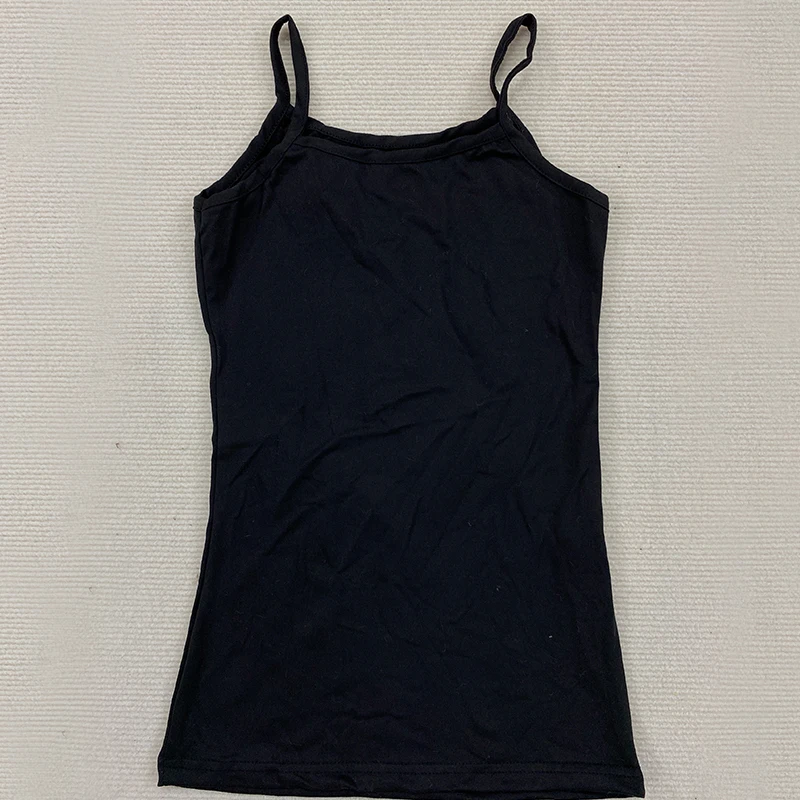 الكورية الصيف الشارع سترة دون أكمام عادية الطازجة حمالة الدبابات المرأة Harajuku بلون بلوزة قصيرة Y2k الملابس الرجعية #2