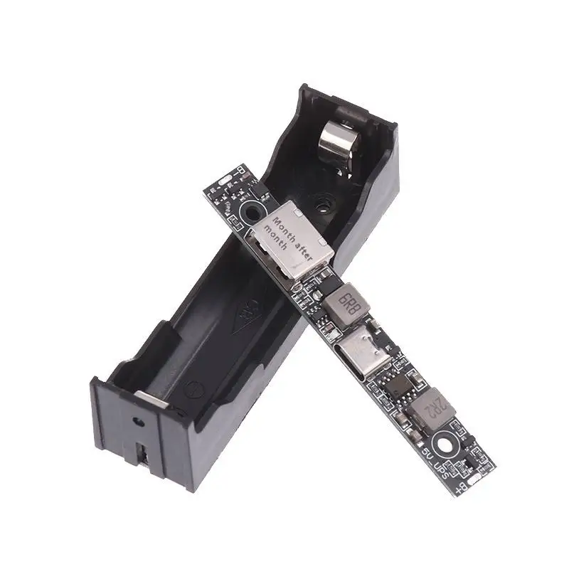 Carregador de bateria e módulo de reforço 5V 18650 – Placa UPS intensificadora DC-DC com carregamento + energia de backup para DIY, IoT, Raspberry Pi