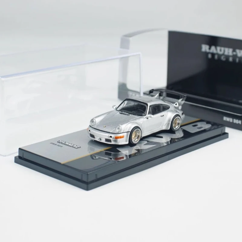 Diecast Original 1:64 Scale RWB 964 Alloy Model Simulation Classic Decoration Hobbies Souvenirs Gifts Collection Static Display