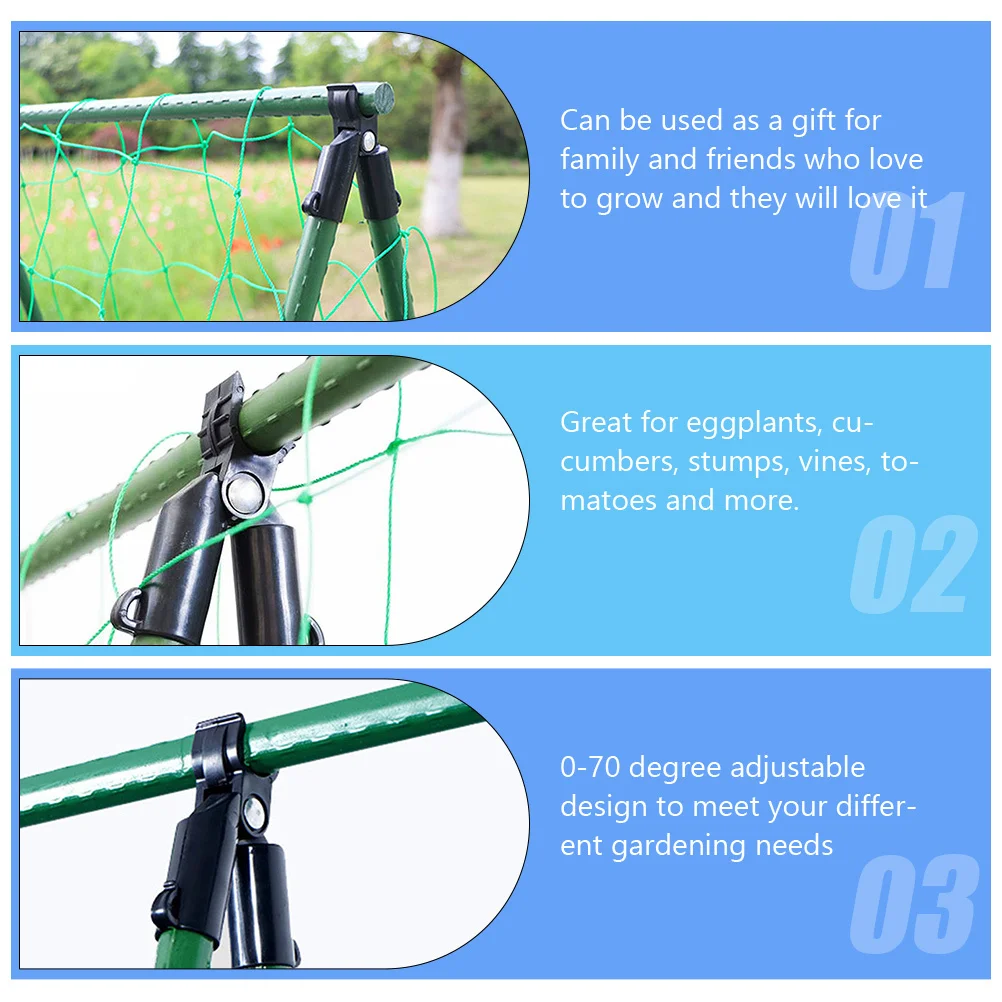 10 قطعة حديقة حصة موصلات قابل للتعديل حصص النباتات موصلات 0-70 درجة لخيار الطماطم الكرمة دعم A-نوع المشترك