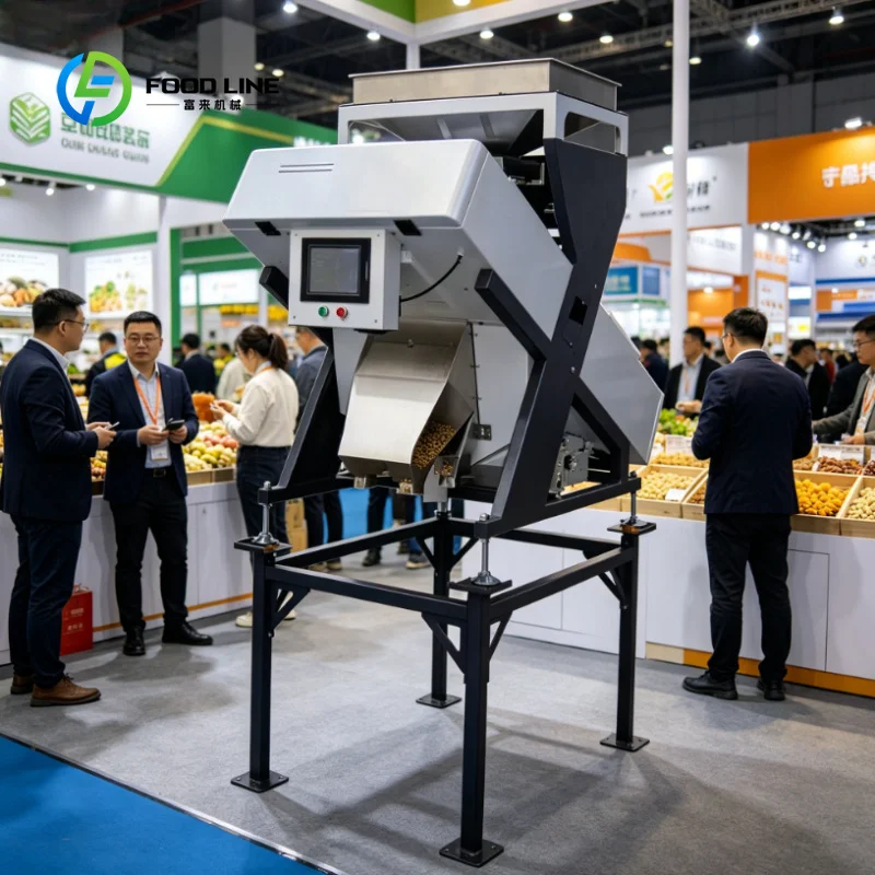 Customized Professional Garlic Color Sorter, Sort Discolored Cloves and Root Discs, Industrial Sorting Equipment
