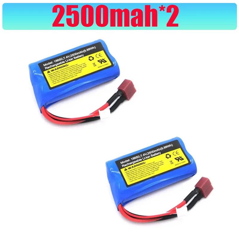 HRB Lipo Battery 2S 2500mah 7.4V for SCY 16103 16102 16101 JJRC Q130 RC Car RC Parts Lithium Battery AA Battery 14+y