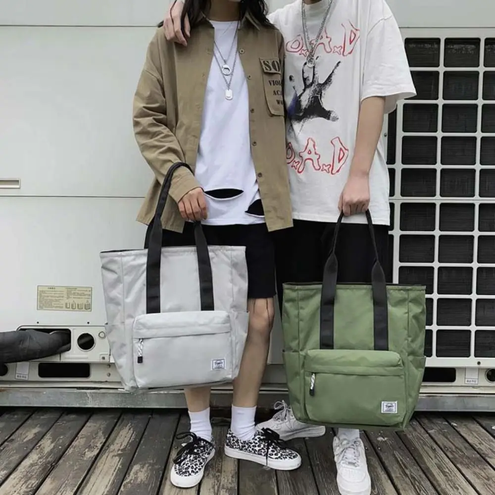 

Прочная водонепроницаемая мужская сумка на плечо, большая вместительная ткань Оксфорд, женская большая сумка, простая повседневная сумка, женские сумки, школьная сумка