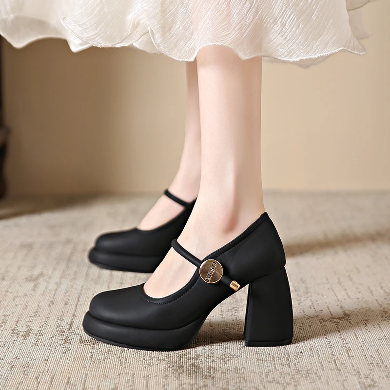 Size 34-43 Sexy Extreme Block High Heels Shoes for Dress Model Party Wedding 2025 Shallow Thick Bottom Platform Pumps