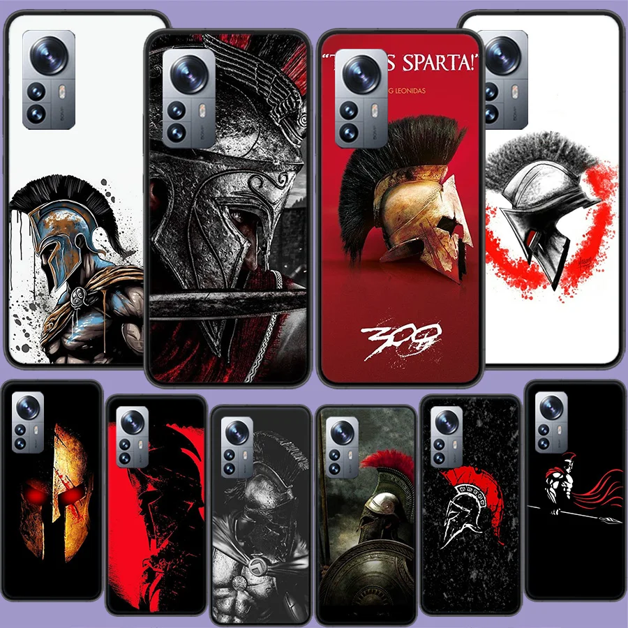 S-Spartan Phone Case For Xiaomi Poco X3 NFC X4 GT M3 M4 M5 M5S X7 X6 X5 F6 Pro F5 F4 Mi F3 F2 Cover TPU Capa Coque Clear Pattern