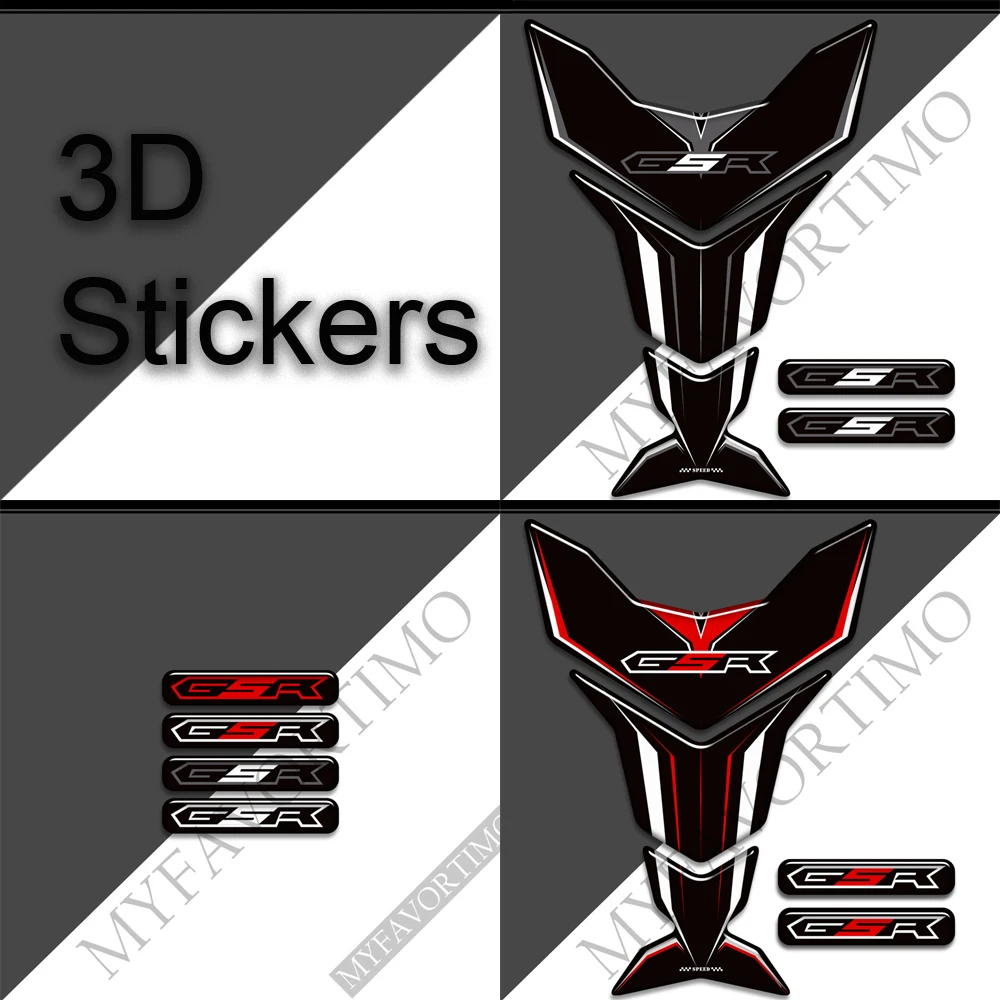 

For Suzuki GSR 600 750 GSR600 GSR750 Motorcycle Tank Pad Side Grips Protection Stickers Decals Fuel Oil