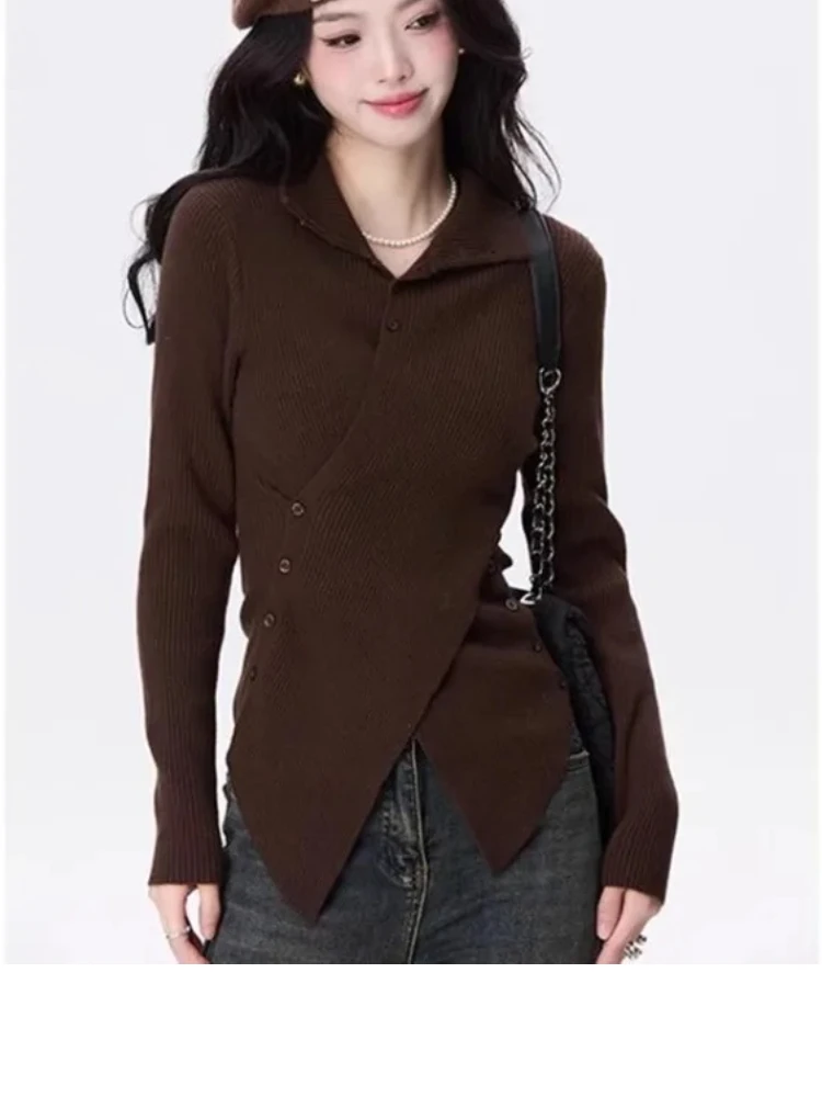 Turtleneck Long Sleeve Knitted Top For Women Autumn Winter New All-match Lazy Sweaters Mujer 2025 Slim Fit Bottoming Pullovers