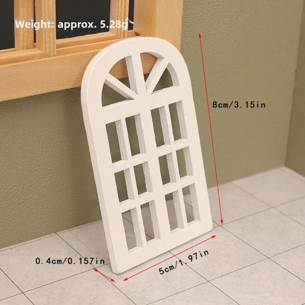 1:12 Dollhouse Miniature Model Window Retro Hollow Out European Style Door Frames Furniture Decor Mini Multicolors