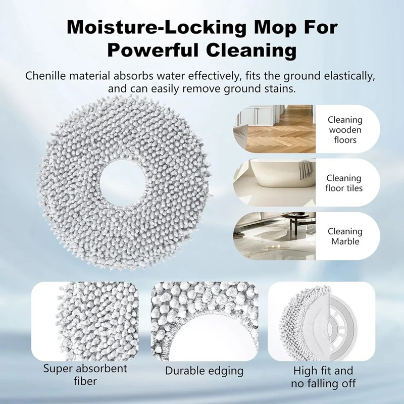 22PCS for Qrevo S/ Qrevo Pro/ Qrevo MaxV Robot Vacuum Cleaner Parts Main Brush Side Brush Hepa Filter Dust Bag-A009 view 6