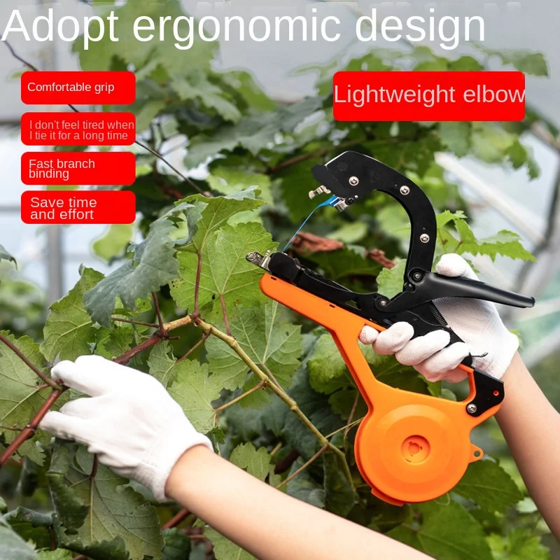2025Grape Branches Binding Vine Vegetables Tomatoes Plant Tying Machine Garden Tape Tool