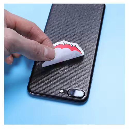 100pcs Custom Stickers PVC Waterproof Die Cut Vinyl Logo Design Brand Laptop Cute Personalized Sticker Glossy Film for Business - Image 3