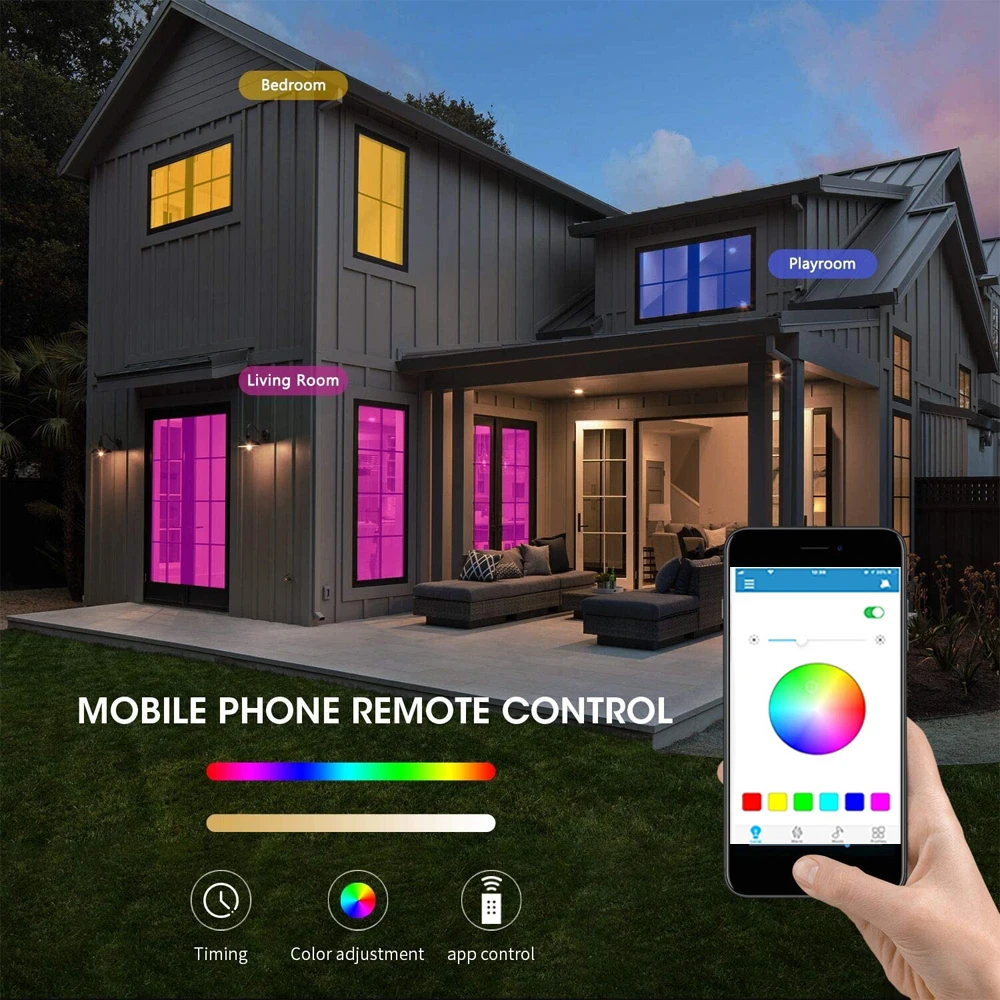 AC100-240V LED Ceiling Light RGB Modern Home Lighting Bluetooth Remote APP Control Music Light Bedroom Smart Ceiling Light