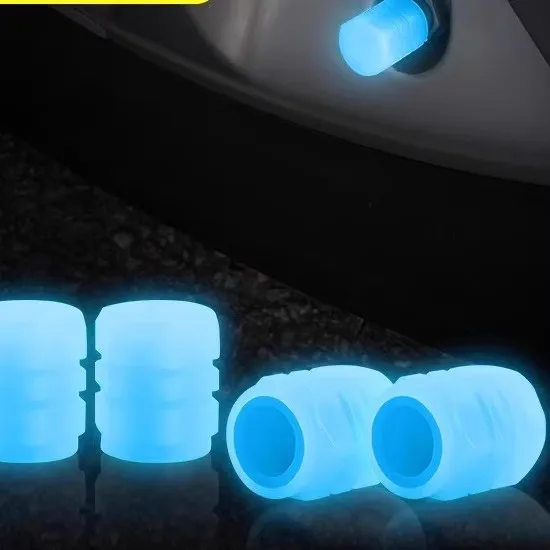 العالمي مضيئة سيارة الإطارات صمام قبعات ل ناينبوت ل Xiaomi M365 E-سكوتر للدراجات الغبار غطاء صمام الإطارات الفلورسنت