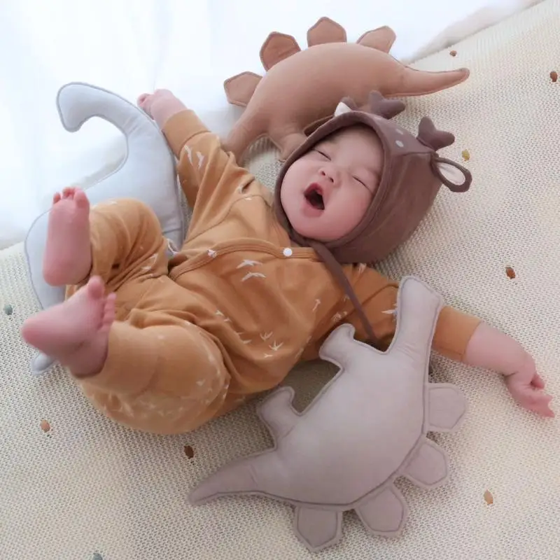 ทารกแรกเกิดหุ่นมือตุ๊กตาไดโนเสาร์เด็กสามารถเคี้ยวของเล่นไดโนเสาร์อาณาจักรผ้าฝ้าย PP ของขวัญเด็กที่มาพร้อมกับความปลอดภัย