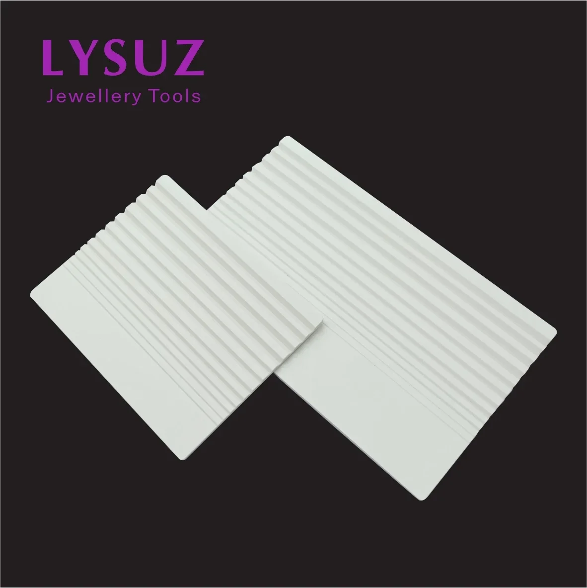 Lysuz-صينية بلاستيكية مخدد بيضاء للغاية ، فرز الأحجار الكريمة ، فرز الألوان ، أدوات أحجار كريمة ، احترافية