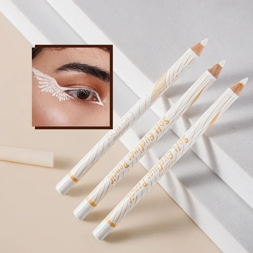 Matt Weiß Eyeliner Aufhellung Auge Kopf Liegen Seidenraupe Stift Wasserdichte Augen Linie Carving Highlighter Make-Up Bleistift Augen Werkzeuge