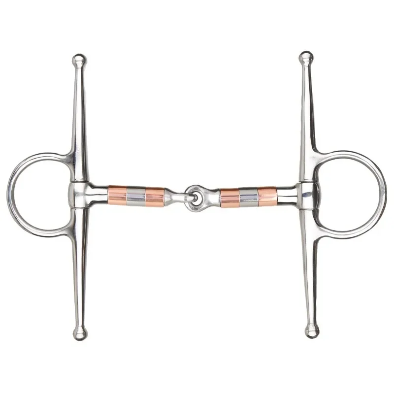 

Two-section roller with iron mouth with bit equestrian training horse harness