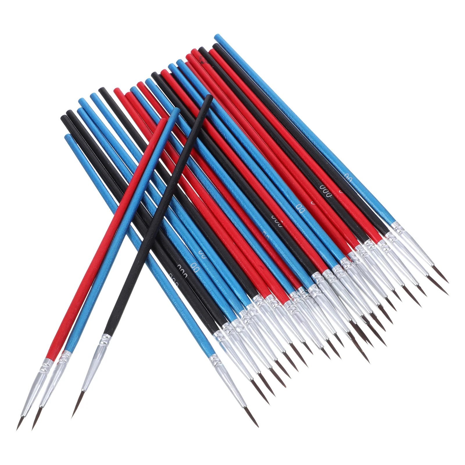 مجموعة فرش طلاء مكونة من 30 قطعة من فرش الطلاء ذات طرف رفيع للألوان المائية والأكريليك الزيتية وفرشاة تفصيلية للفنان الاحترافي الصغير