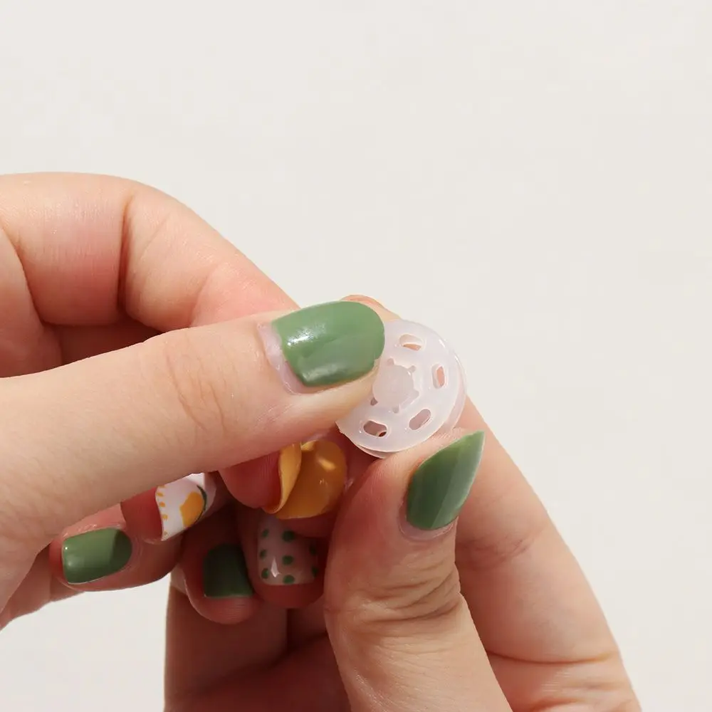 100Pcs Transparent ABS Plastic Invisible Snap Fasteners Press Button DIY Handmade Crafts Round Flatback Stud Sewing Accessory