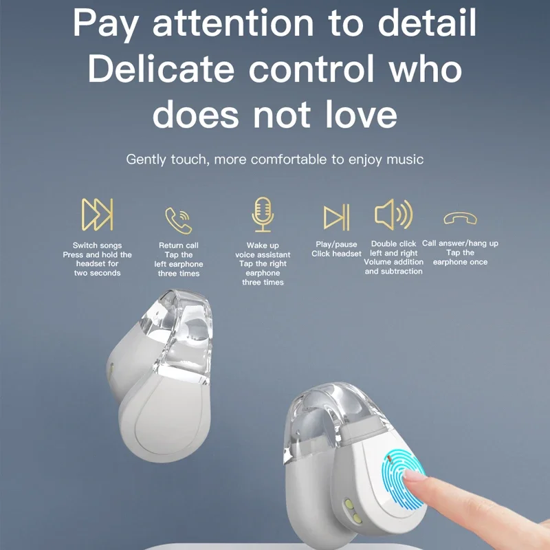2025 جديد Q60 كليب على بلوتوث سماعة 9D HiFi سماعة رأس ستيريو لاسلكية HandFree سماعة ألعاب مع ميكروفون لشاومي