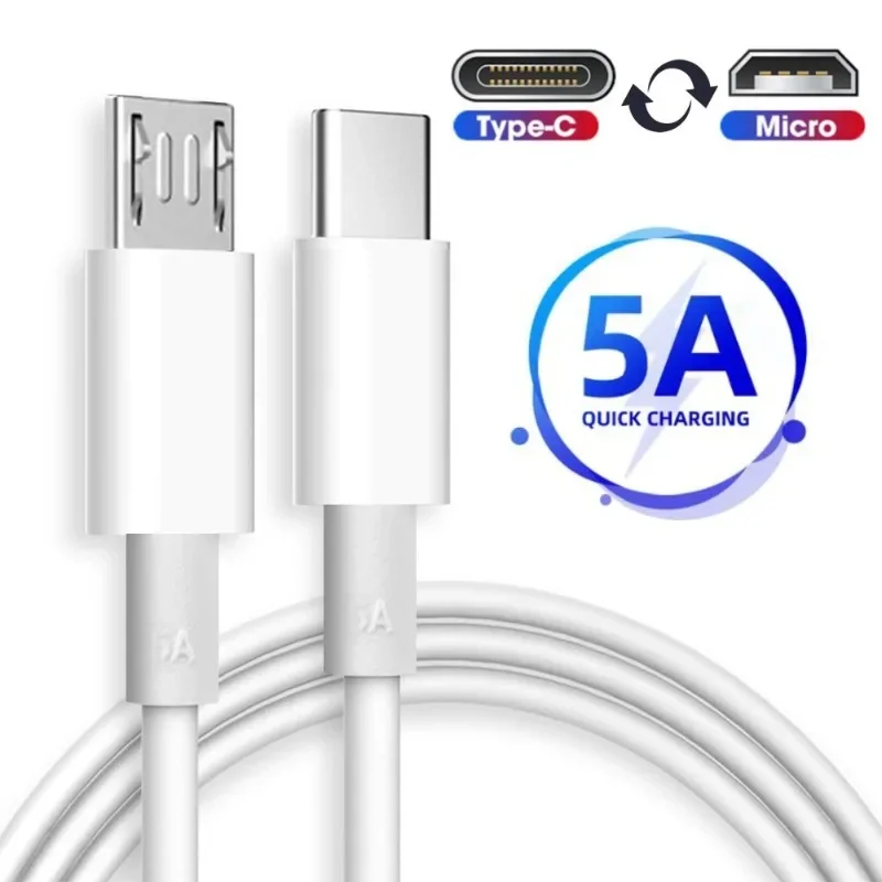 USB Type C to Micro USB Cable Fast Charging USB C Adapter Cord for Samsung Huawei MacBook Pro OTG Mobile Phone Data Cables