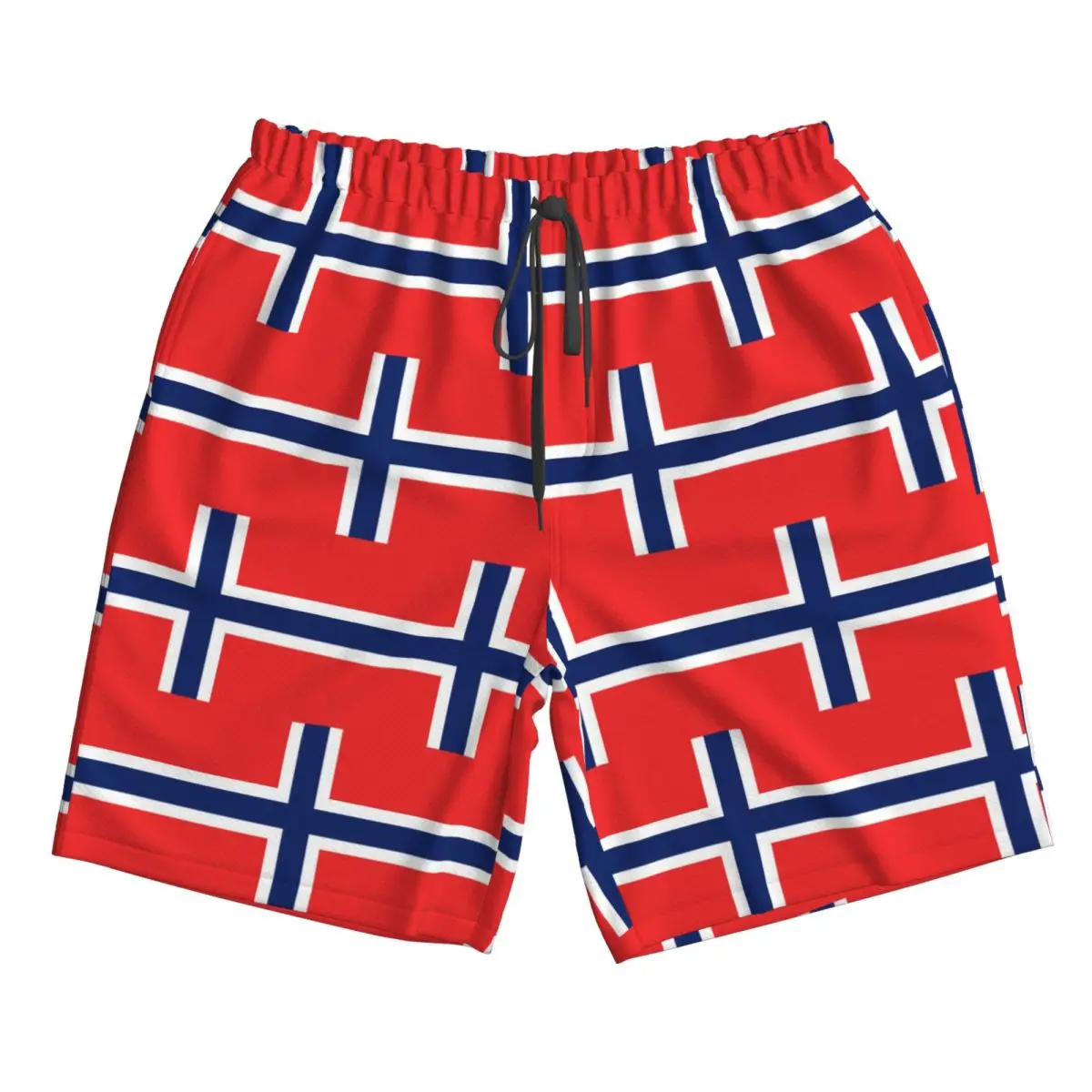 Norway Flag Trunks Beach Board Shorts Casual Quick Dry Swim Summer Men Pants