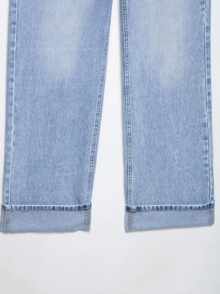 NLZGMSJ Vintage Casual Chic ผู้หญิงกางเกง Crossover Sashes กระเป๋าตรงกางเกงหลวมแฟชั่น 2025 ฤดูใบไม้ผลิฤดูร้อนกางเกง