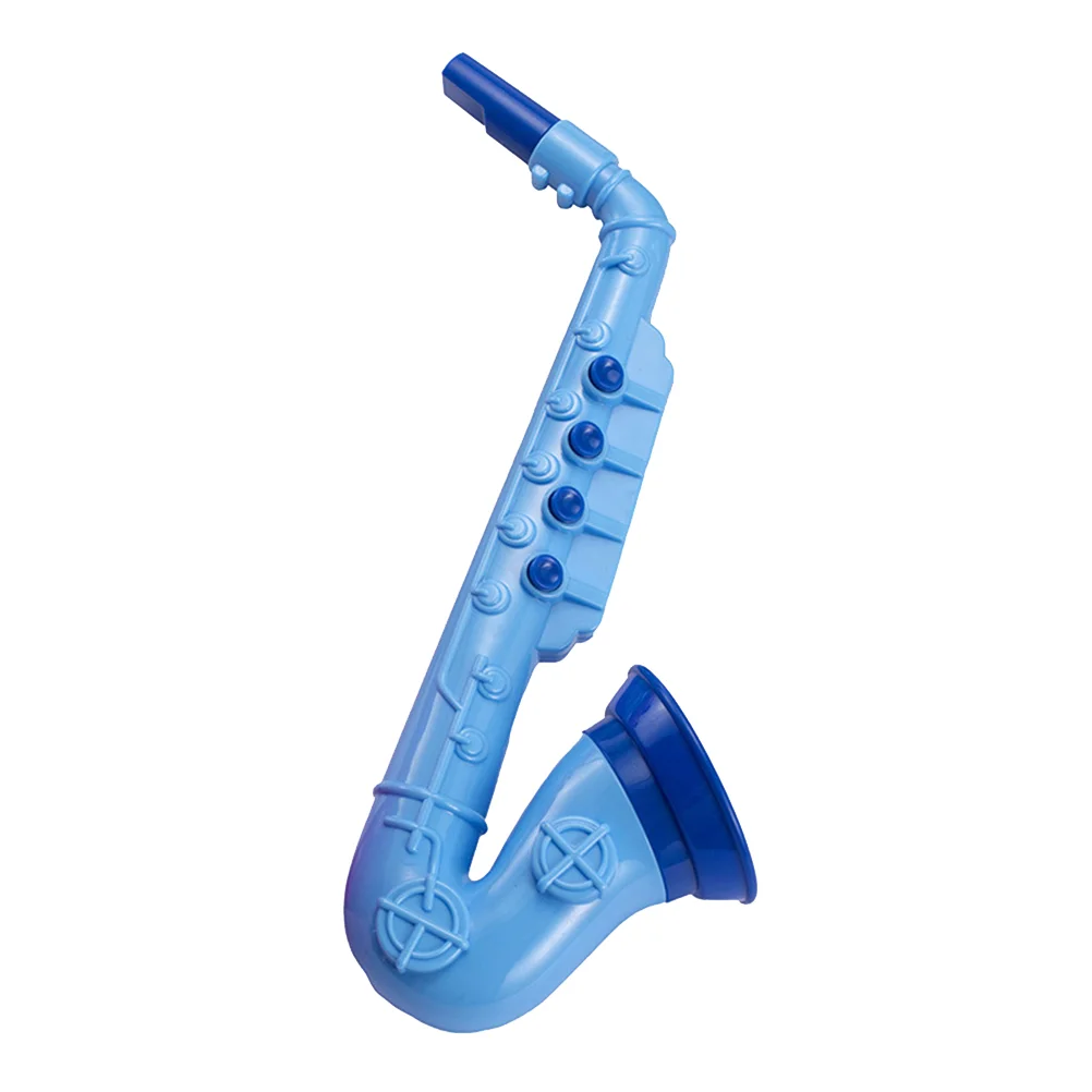 Multifunctional Children Saxophone Plastic Musical Instrument Toys Sounds Toy Early Learning Education Tool for Kids (Random