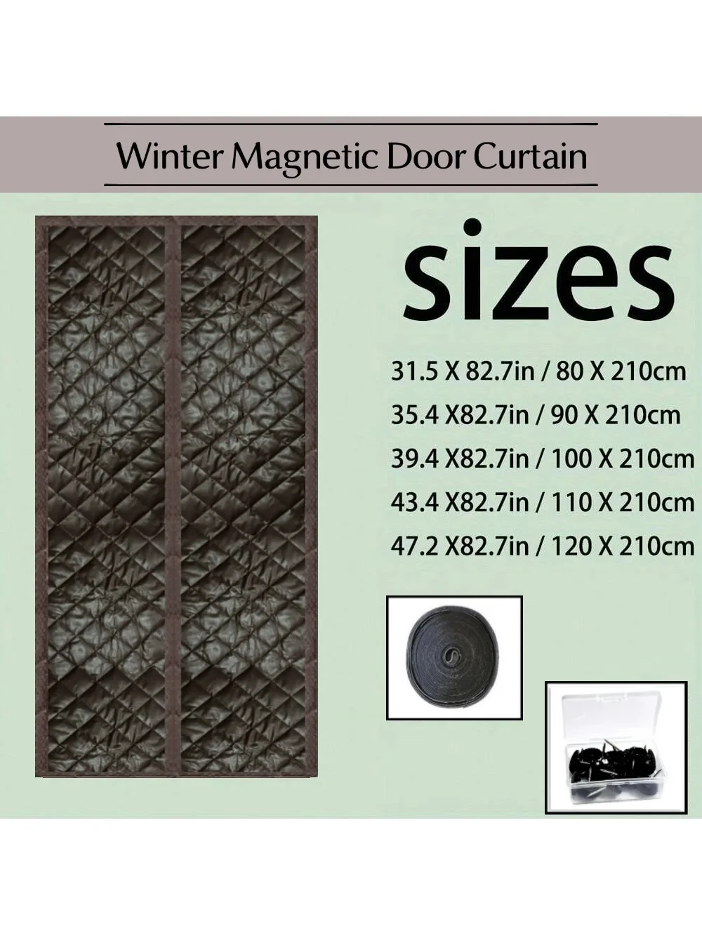 

Autumn and Winter Self Absorbing Cotton Home Thickened Door Curtains Thermal Insulation Partition Curtains Winter Cold Curtains