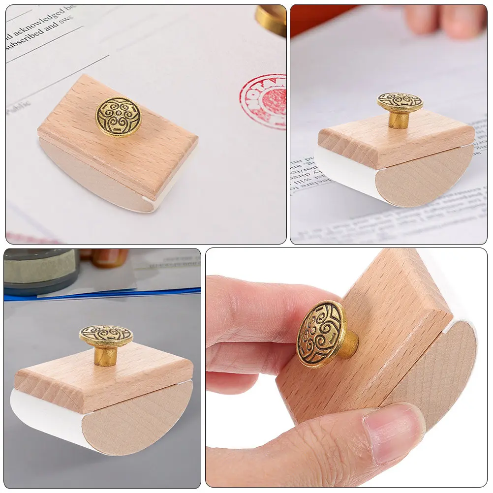 2Pcs Retro Wood Rocker Blotter Premium Ink Blotter Paper Fast Absorption Quick Drying Tool for Calligraphers Writers Stationery