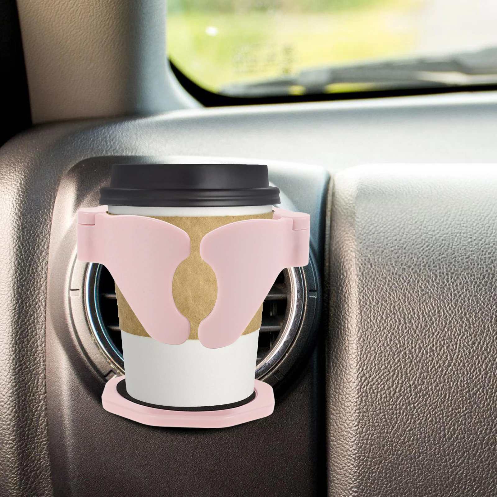 

Universal Car Cup Holder Multifunctional Drink Organizer Vent Bottle Coffee Cup Stand Durable Install Air