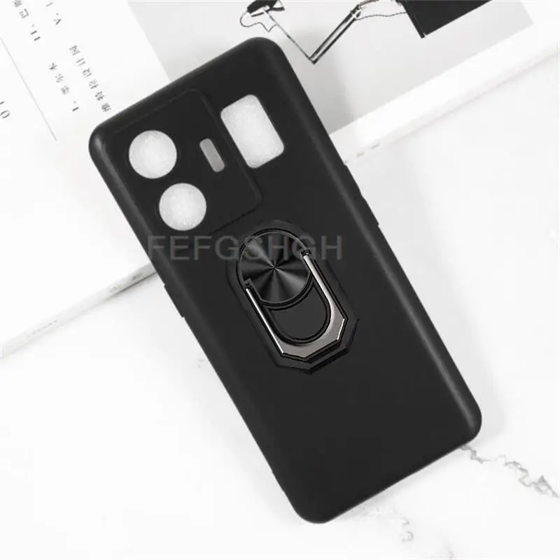 Für Realme GT Neo 5 240 W 6,74 "GT3 Zurück Finger Ring Weiche TPU Silikon Fall Für Realme GTNeo5 RMX3709 RMX3708 Telefon Abdeckung