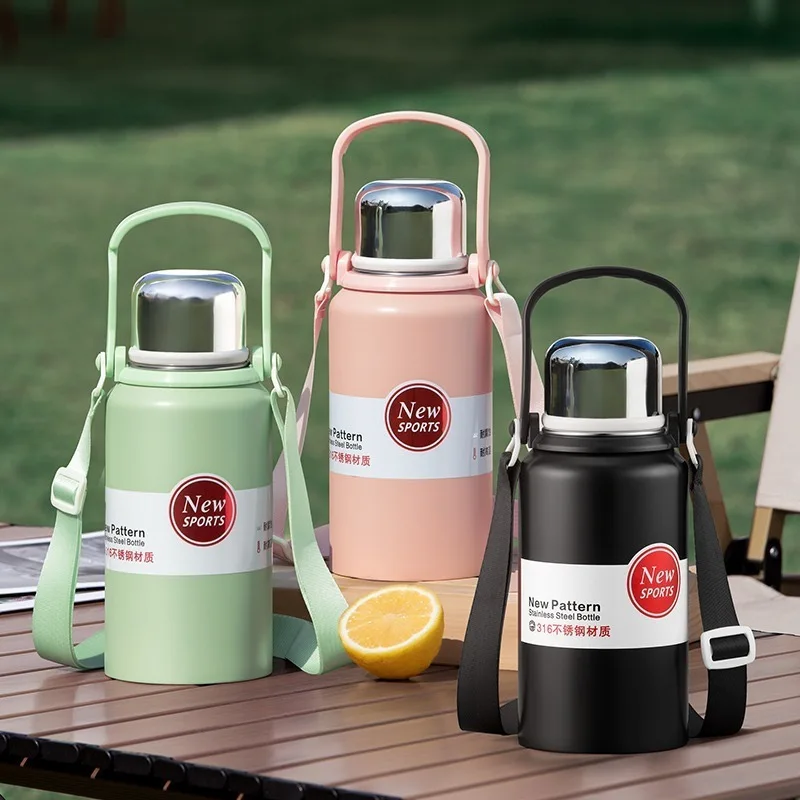 1.5L Thermal Water Bottle Stainless Steel Thermos Bottle Keep Cold