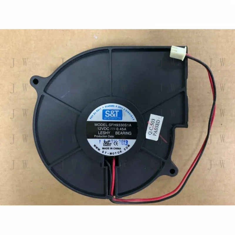 

DDJ for S & T SFH9330S1A 12V 0.45A 9330 blower cooling fan diagonal 9.7CM