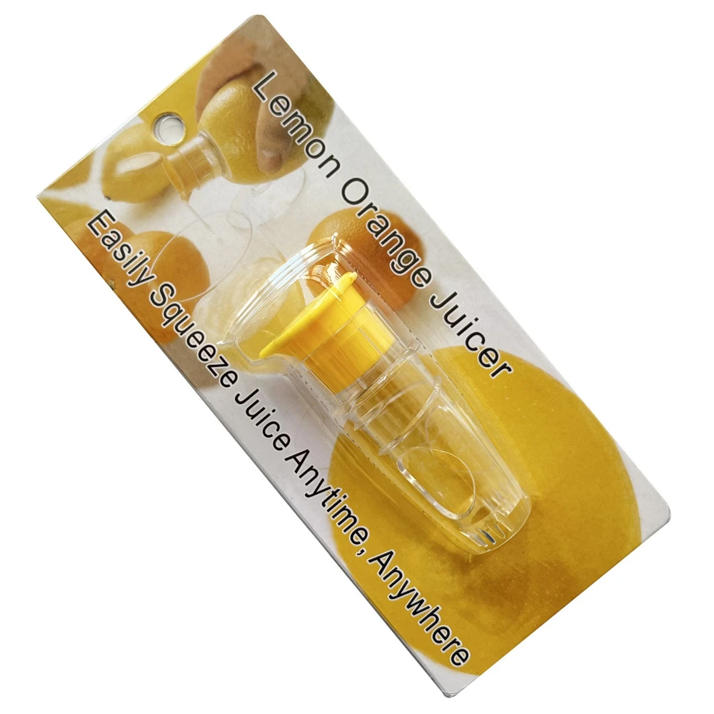 2Pcs Manual Lemon Juicer Plastic Portable Fruits Squeezer Washable for Lemon Orange Limes Citrus Easy-Use Lemon Juicer Squeezer