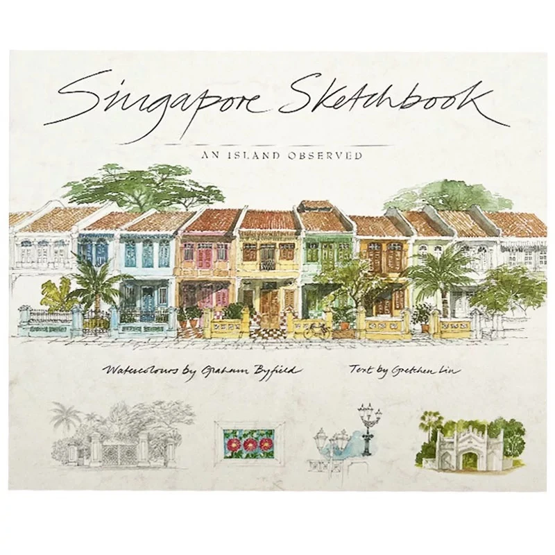 Singapore Sketchbook Fabrice Moireau Watercolor Sketch Painting Book Singapore City Architecture Landscape Art Album