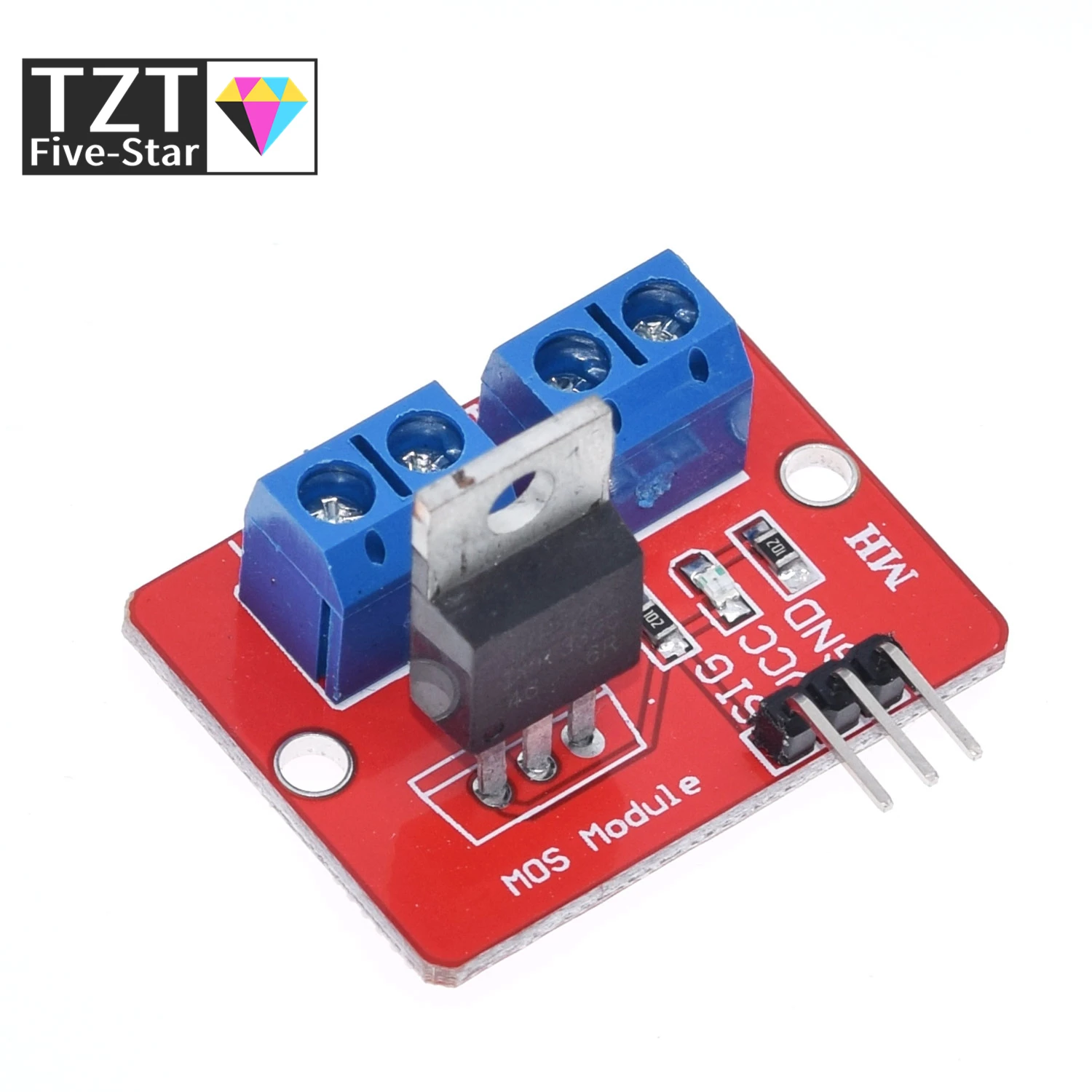 Smart Electronics 0-24V Top Mosfet Button IRF520 MOS Driver Module For Arduino MCU ARM Raspberry pi