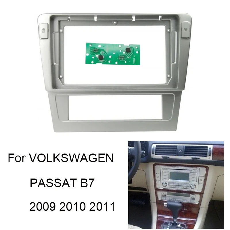 

Автомобильная радиоустановка Fascia Для VW VOLKSWAGEN PASSAT B7 2009 2010 2011, автомобильная стереосистема, установка панели приборной панели, комплект рамок с креплением