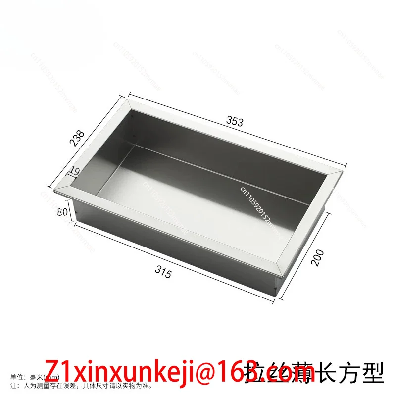 304 Stainless Steel Concealed Wall Niche Matte Black Wall Recessed Box Hotel Recessed Black Shower Niche Embedded