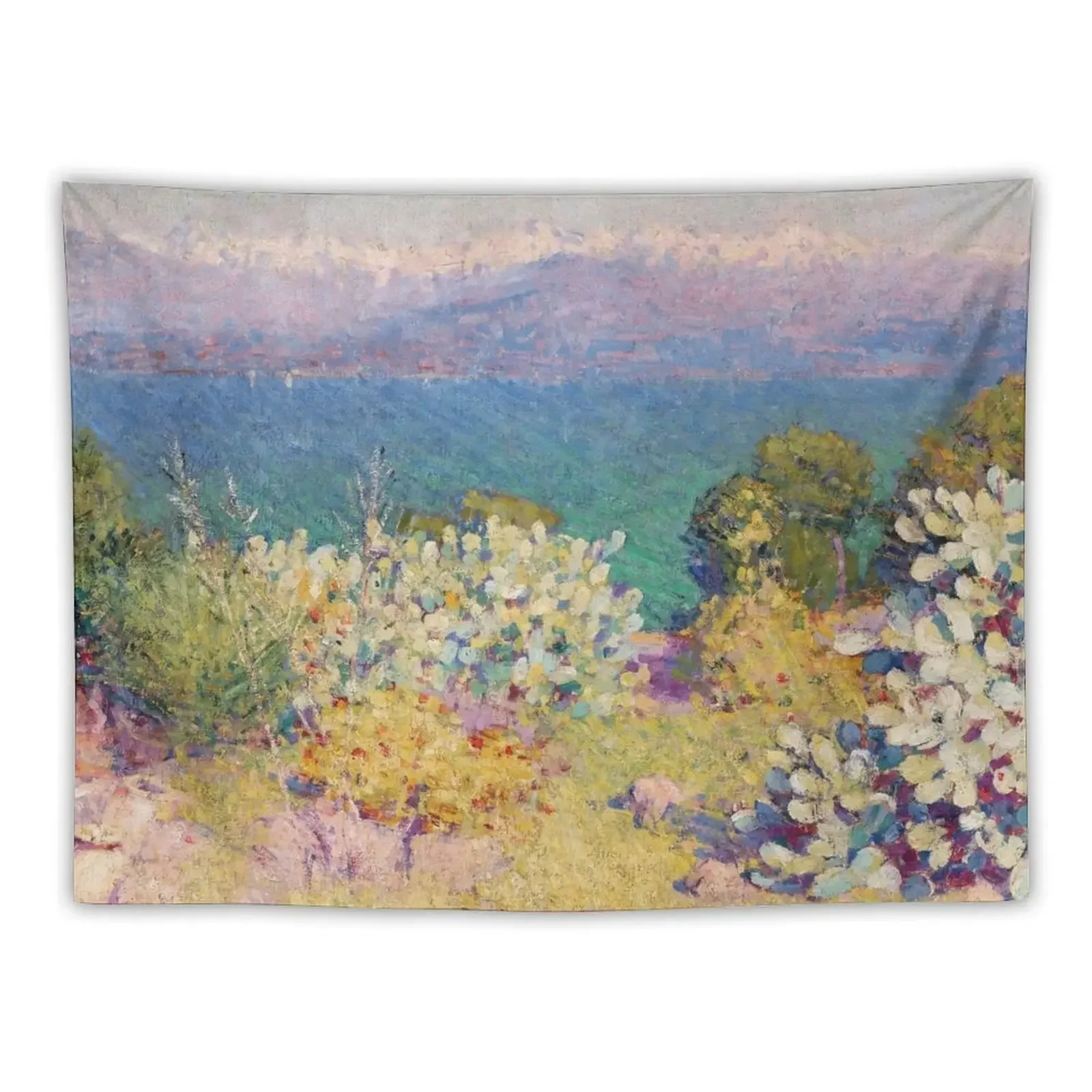 

John Peter Russell - In the morning, Alpes Maritimes from Antibes Tapestry Home Decor Accessories Nordic Home Decor Tapestry