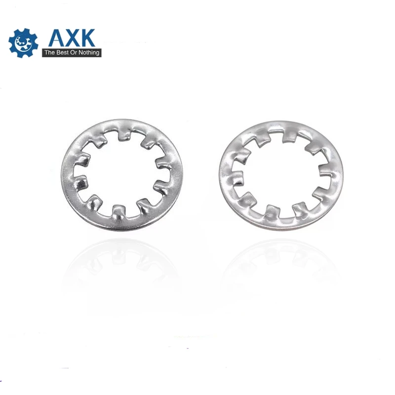 M3 M4 M5 M6 M8 M10 M12 SUS304 DIN6797J 304 Stainless Steel A2 Internal Toothed Shakeproof Washers Lock Washer GB861.1 3 4 5 6 MM