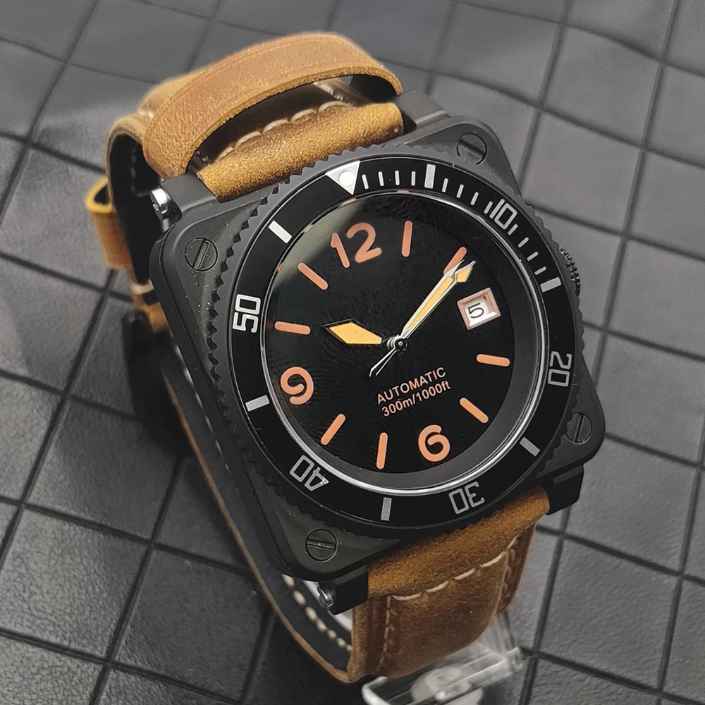 Heiße Herren NH35 automatische – Leather Watch Band Men Bewertung und Preis