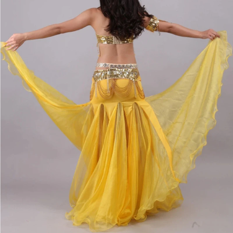 Female Adult Belly Dance Costume Bead Embroidery Five Piece Set Stage Performance Costume Indian Dance Costume Dance Skirt