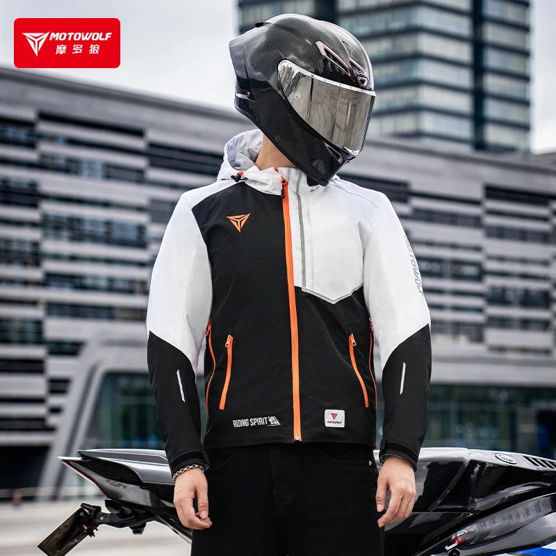 Motorcycle Riding Jacket Reflective Anti Fall Motocross Jacket Men Motorcycle Windbreaker Winter Warm Cycling Clothing