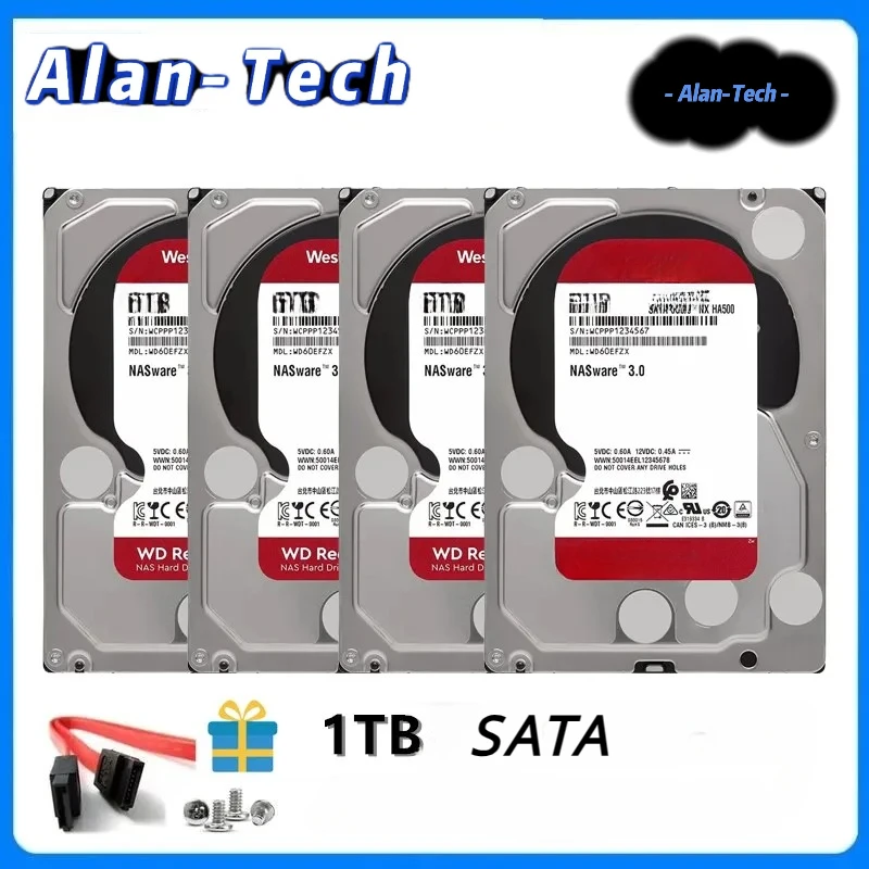 Wester-n Digital W--D Red NAS 1TB 3.5