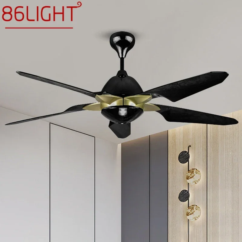 

86LIGHT Nordic LED Fan Light Modern Minimalism Restaurant Living Room Study Ceiling Fan Light Remote Electric Fan Lamp