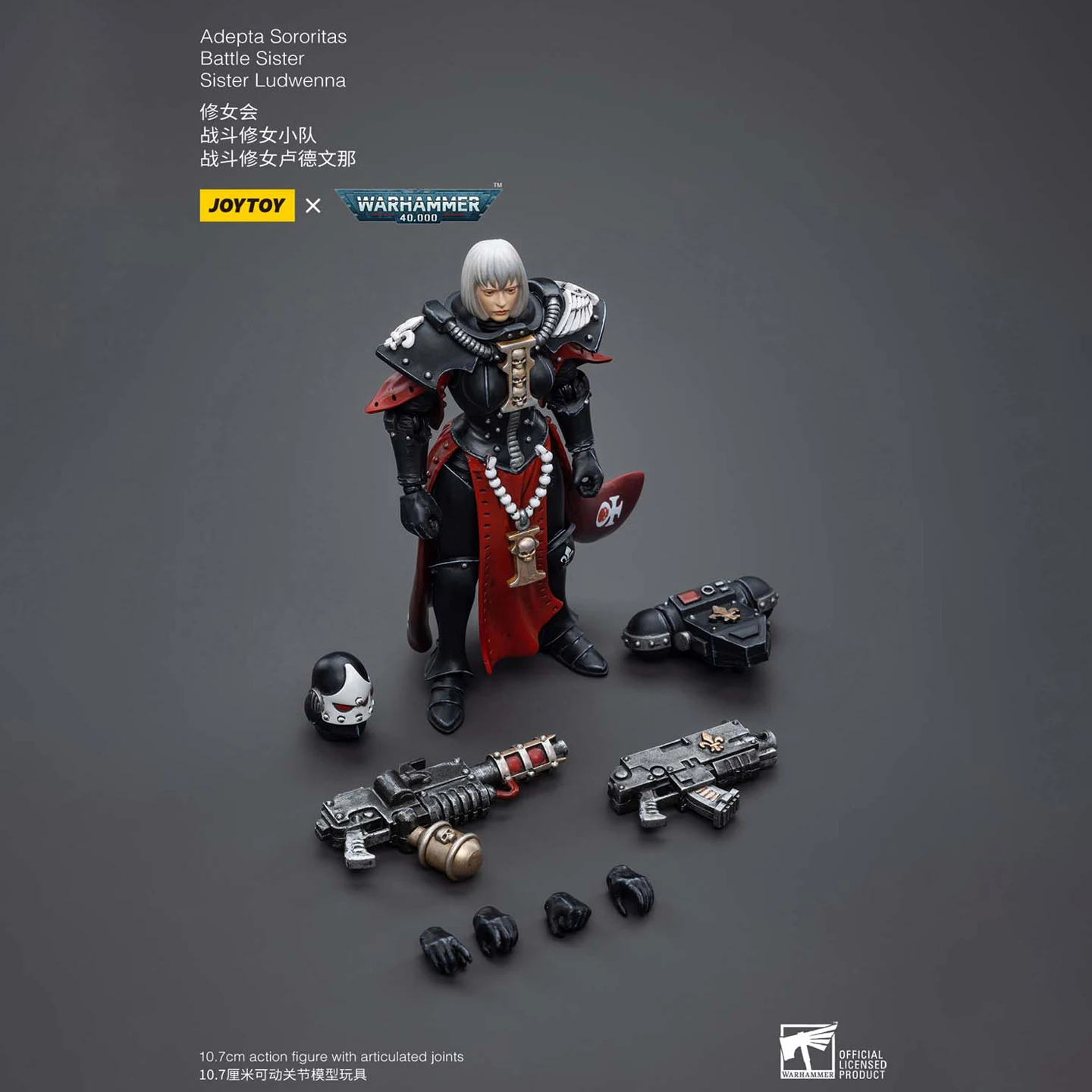 JOYTOY Dark Source Warhammer 40k Battle Nun Squad JT3853 Martyrdom Nuns Ludwen Na Ke Soldier Model 1/18 Model Play لعبة محمولة