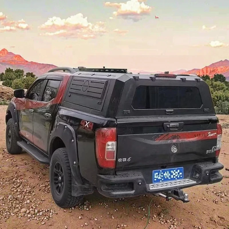Foton/2024 Frontier King High Quality Aluminum Alloy Foldle Off-Road Tonneau Cover Waterproof Truck Top Cargo Bed