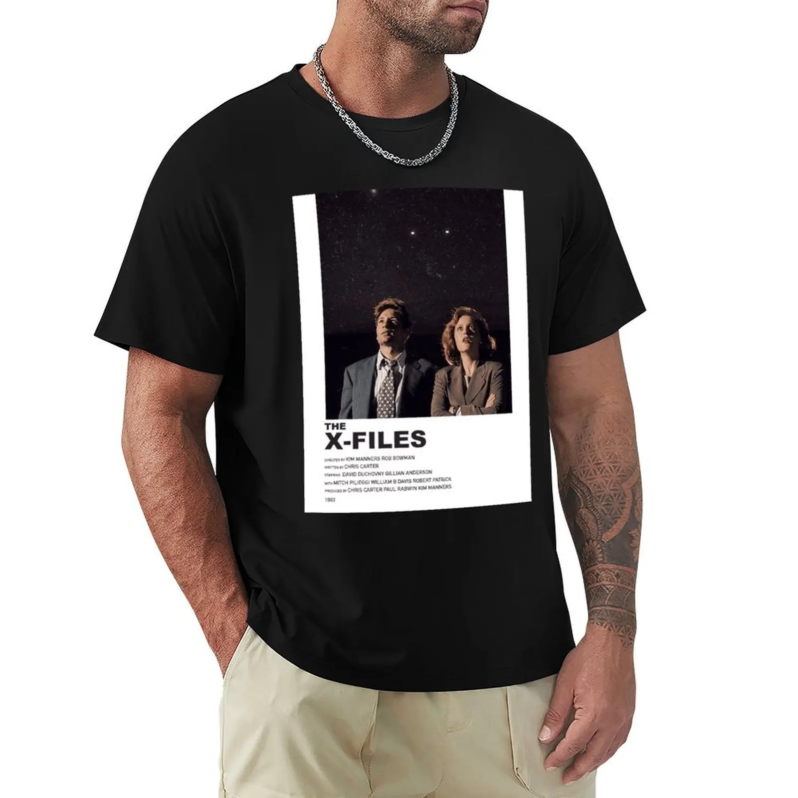 The X-Files Poster Classic . T-Shirt Fashion Letter Print T-Shirt